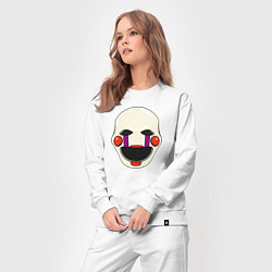 Костюм хлопковый женский Puppet FNAF Марионетка, цвет: белый — фото 2