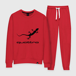 Костюм хлопковый женский Audi quattro, цвет: красный