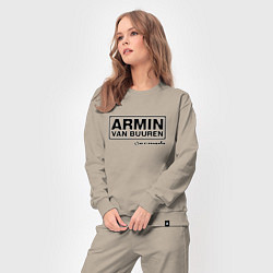 Костюм хлопковый женский Armin van Buuren, цвет: миндальный — фото 2