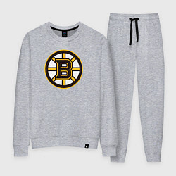 Костюм хлопковый женский Boston Bruins, цвет: меланж