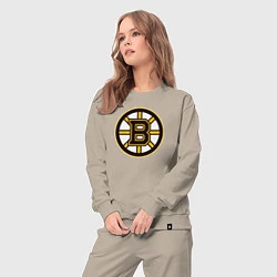 Костюм хлопковый женский Boston Bruins, цвет: миндальный — фото 2