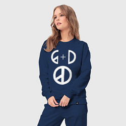 Костюм хлопковый женский G Dragon, цвет: тёмно-синий — фото 2