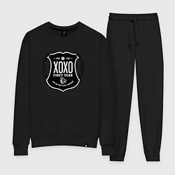 Костюм хлопковый женский EXO XOXO, цвет: черный
