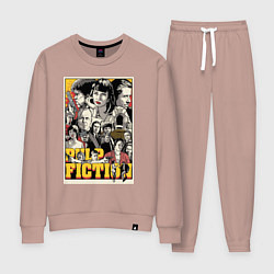 Костюм хлопковый женский Pulp Fiction Stories, цвет: пыльно-розовый
