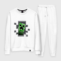 Костюм хлопковый женский Creeper Inside, цвет: белый