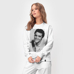 Костюм хлопковый женский Улыбка Элвиса, цвет: белый — фото 2