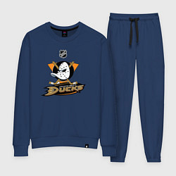 Костюм хлопковый женский NHL: Anaheim Ducks, цвет: тёмно-синий