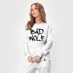 Костюм хлопковый женский Bad Wolf, цвет: белый — фото 2