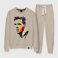 Костюм хлопковый женский Lionel Messi: fun-art, цвет: миндальный