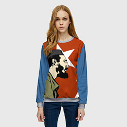 Свитшот женский Куба, цвет: 3D-меланж — фото 2