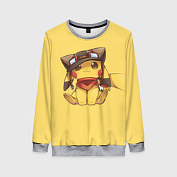 Свитшот женский Pikachu, цвет: 3D-меланж
