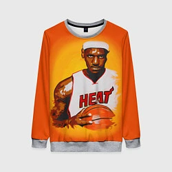 Свитшот женский LeBron James: Heat, цвет: 3D-меланж