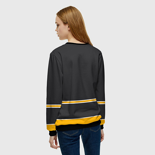 Женский свитшот Boston Bruins / 3D-Черный – фото 4