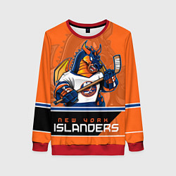 Свитшот женский New York Islanders, цвет: 3D-красный