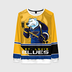 Свитшот женский St. Louis Blues, цвет: 3D-белый