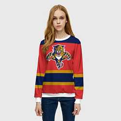 Свитшот женский Florida Panthers, цвет: 3D-белый — фото 2
