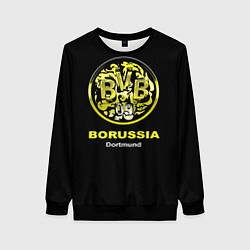 Свитшот женский Borussia Dortmund, цвет: 3D-черный