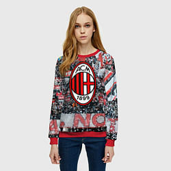 Свитшот женский Milan FC, цвет: 3D-красный — фото 2