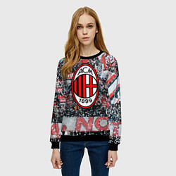 Свитшот женский Milan FC, цвет: 3D-черный — фото 2