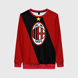 Свитшот женский Milan FC: Red Collection, цвет: 3D-красный