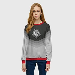 Свитшот женский G2 Esports Uniform, цвет: 3D-красный — фото 2