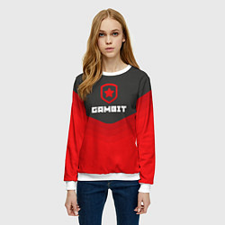 Свитшот женский Gambit Gaming Uniform, цвет: 3D-белый — фото 2