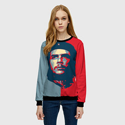 Свитшот женский Che Guevara, цвет: 3D-черный — фото 2