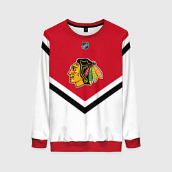 Свитшот женский NHL: Chicago Blackhawks, цвет: 3D-красный