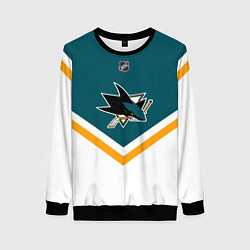 Свитшот женский NHL: San Jose Sharks, цвет: 3D-черный