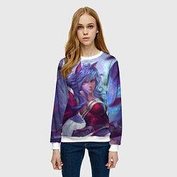 Свитшот женский Red Dress, цвет: 3D-белый — фото 2