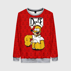 Свитшот женский Duff Beer, цвет: 3D-меланж