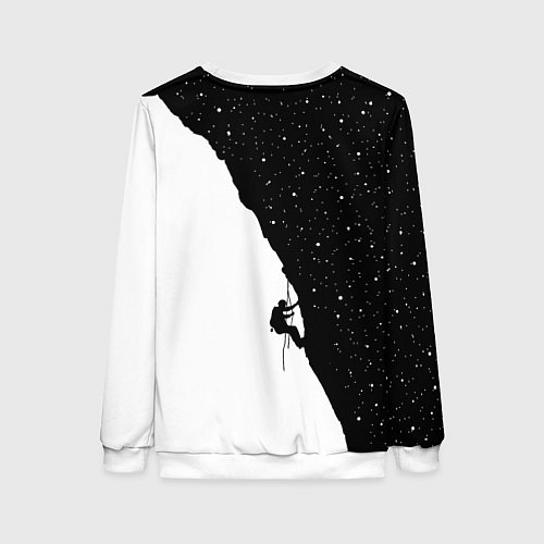 Женский свитшот Ночной скалолаз / 3D-Белый – фото 2