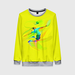 Свитшот женский Волейбол, цвет: 3D-меланж