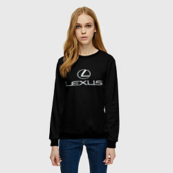 Свитшот женский Lexus, цвет: 3D-черный — фото 2