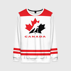 Свитшот женский Canada Team, цвет: 3D-белый