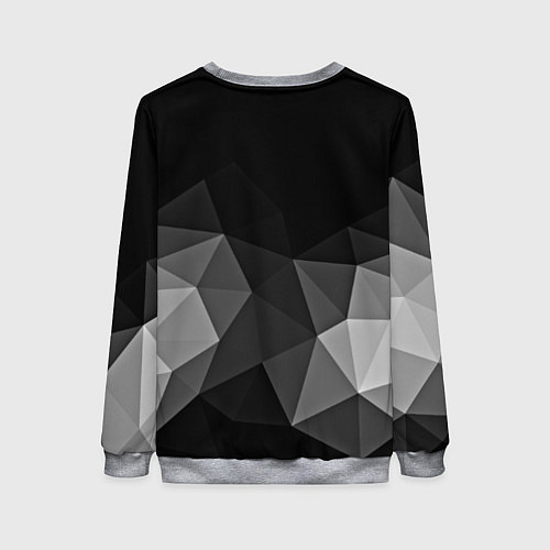 Женский свитшот Abstract gray / 3D-Меланж – фото 2