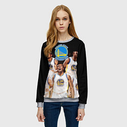 Свитшот женский Golden State Warriors 5, цвет: 3D-меланж — фото 2