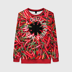 Свитшот женский Red Hot Chili Peppers, цвет: 3D-красный