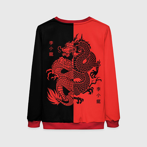 Женский свитшот Брюс Ли / 3D-Красный – фото 2
