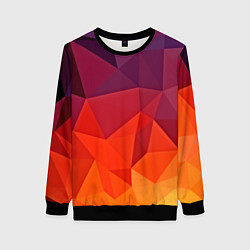 Свитшот женский Geometric, цвет: 3D-черный