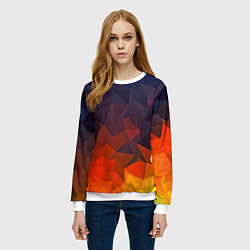 Свитшот женский Абстракция, цвет: 3D-белый — фото 2