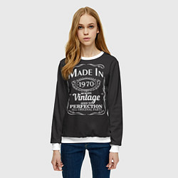 Свитшот женский Сделано в 1970, цвет: 3D-белый — фото 2