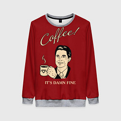 Женский свитшот Coffee: it's damn fine