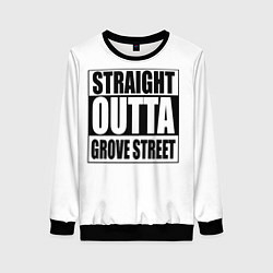 Свитшот женский Straight Outta Grove Street, цвет: 3D-черный