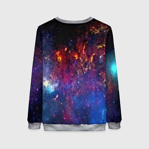 Женский свитшот Космос / 3D-Меланж – фото 2