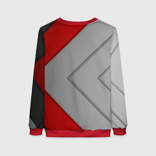 Женский свитшот Gray arrows / 3D-Красный – фото 2