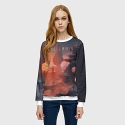 Свитшот женский Stellaris, цвет: 3D-белый — фото 2