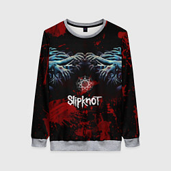 Свитшот женский Slipknot руки зомби, цвет: 3D-меланж
