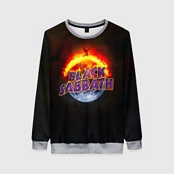 Женский свитшот Black Sabbath земля в огне