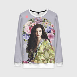 Свитшот женский Lorde Floral цвета 3D-белый — фото 1